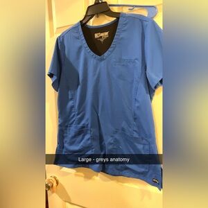 Blue Scrub Top
